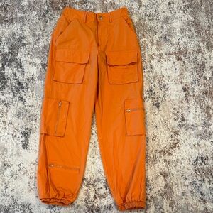 Woman’s Orange Cargo Pants
